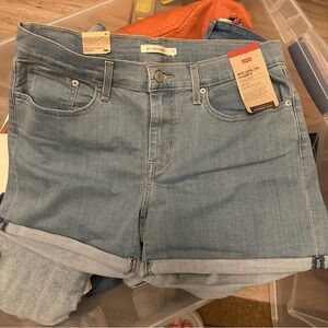 Levi's Light Blue Denim Shorts